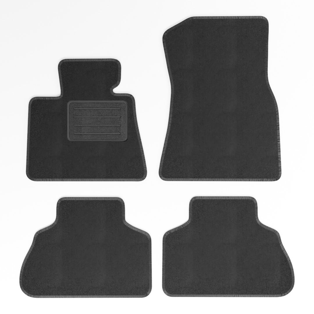 Mats4all Alfombrillas Textiles a Medida para BMW X5 XDrive45e 2019-> | Antideslizantes | con Refuerzo | 4 Piezas | Alfombrillas de Coche | Juego de Alfombrillas
