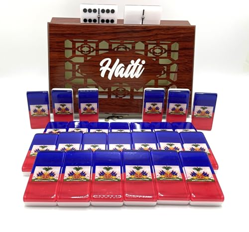 Set de Dominó Premium con Bandera de Haití miniatura 2