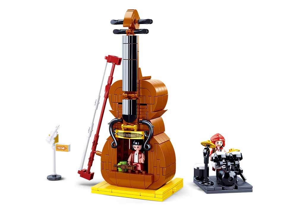 Sluban M38-B0817 Wonders-Violin Shop 308 Pieces, Mehrfarbig - Image 3