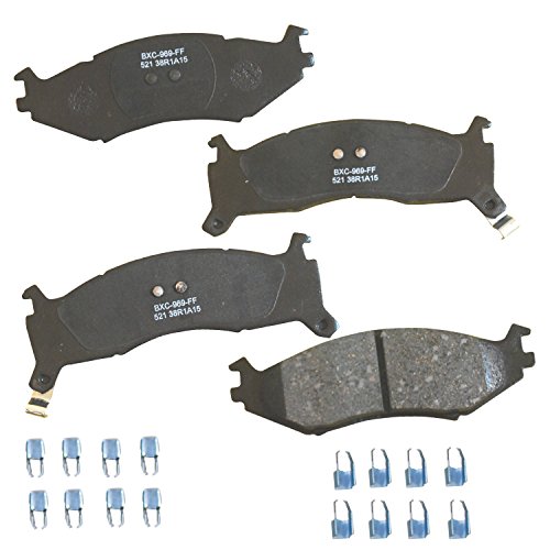 Image of Bendix Premium SBC521 Ceramic Front Brake Pads for Select Models Chrysler Dynasty,Grand Voyager,Imperial,LeBaron,New Yorker,Shadow,Spirit,Town & Country,Dodge Caravan,Daytona,Plymouth Acclaim,Sundance