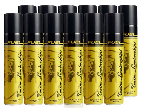 Tonino Lamborghini Butane Lighter Refill (3 Can Pack)