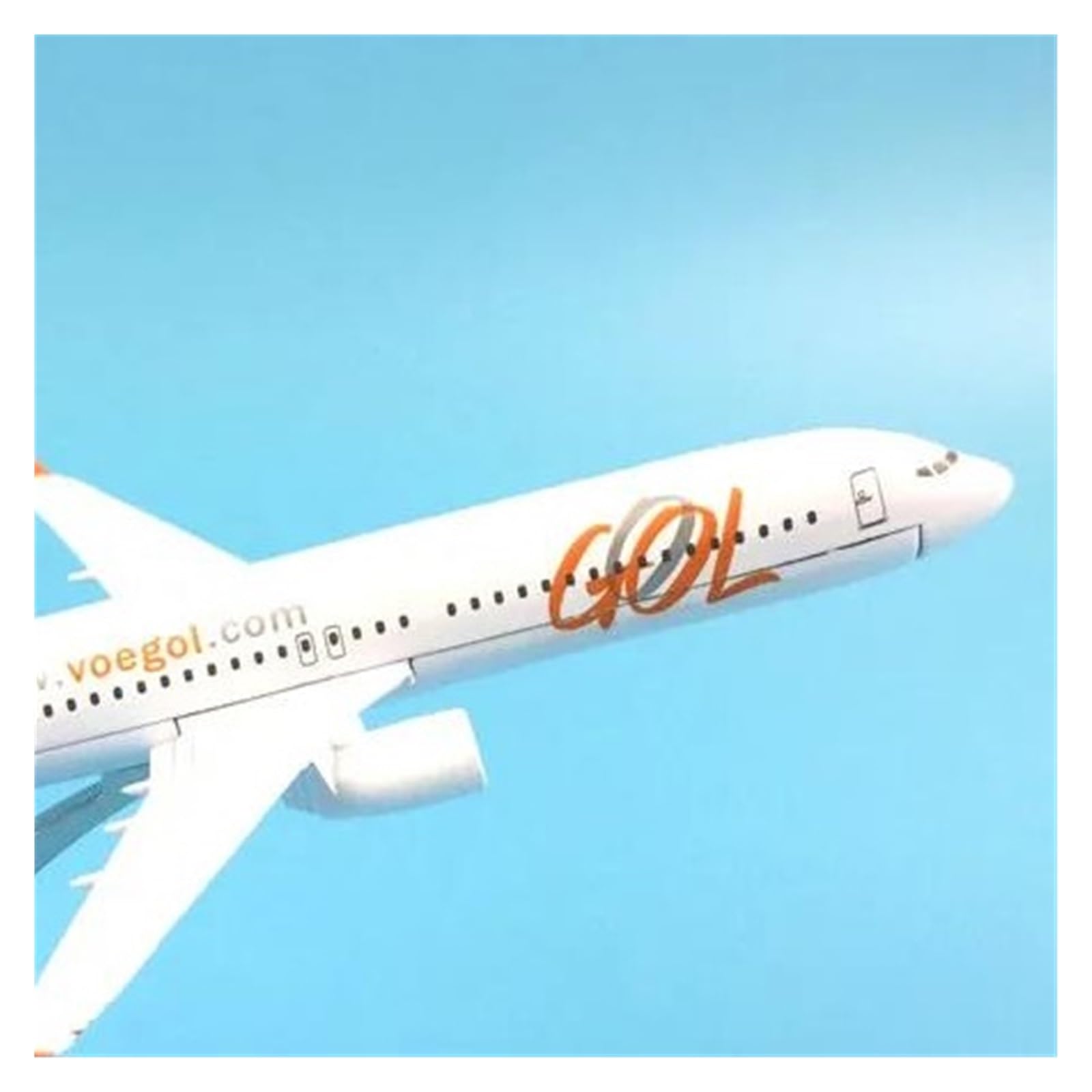 Avión a Escala de 16cm, 1/400 para Brasil Air Boeing 737-800, Modelo de avión de Las vías aéreas, Modelo de avión de Metal Fundido a presión, Adecuado para exhibición
