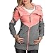 Femme Manteaux et Blouson zipper Sweat à Capuche Pull filles Sweat à Manches Longues Pull Pullover Jogging Sport Fitness Pilates Gym Sweat Chandail lâche à Capuche Tops Blouse