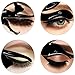 TailaiMei Eyeliner Stencils, Soft Silicone Material Smoky Eyeshadow Applicators Guide Template Tool