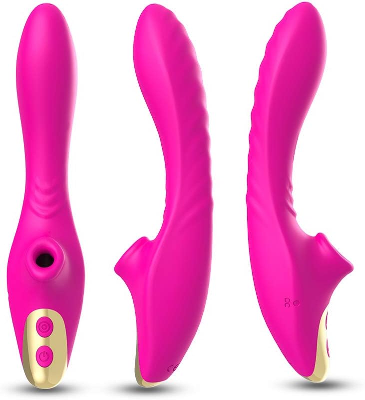 Succionador de Clítoris y Vibrador para mujer 2 en 1 ...