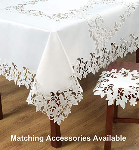 Round Linen Placemat Doilies Handmade With European Embroidery For Wedding Dining Room Table Vintage Antique Home Set Of 4 #TOP4