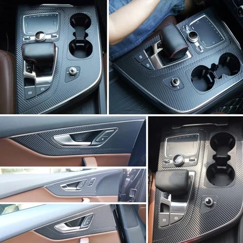 Changement de couleur carbone Q7 2017-2019 rénovation console centrale - 3