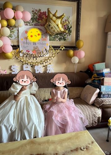 Satin Flower Girl Dresses for Wedding Tulle First Communion Dress with Pearl Princess Birthday Gown4