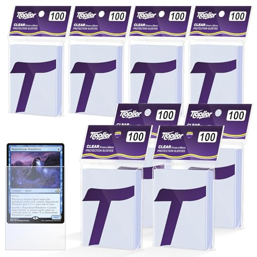 800 Count Soft Clear Penny Sleeves for Trading Cards - Premium PP Plastic Card Protectors | Fits MTG TCG Baseball Football Sports Cards | Acid-Free Waterproof Anti-Scratch | Ultra Clear Display