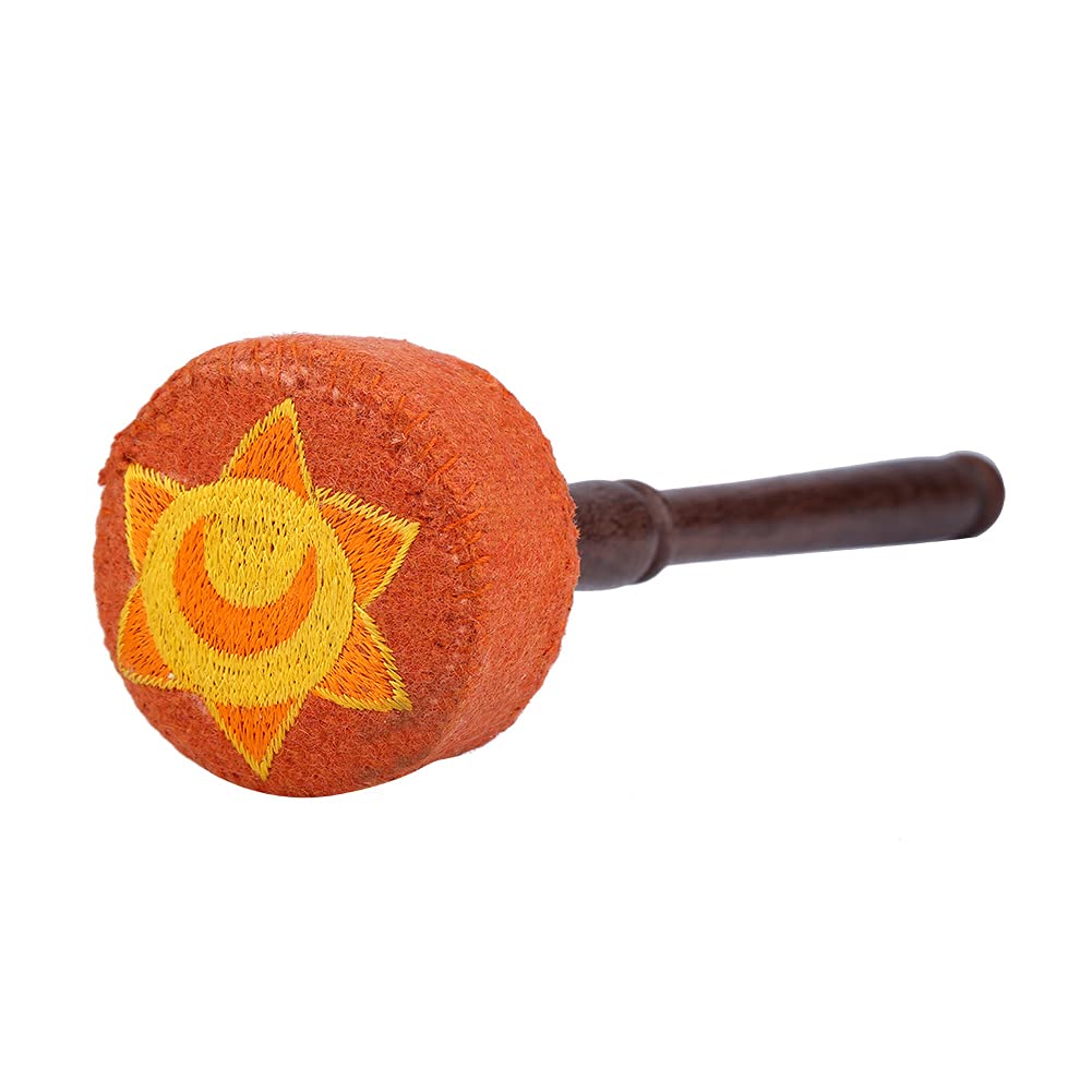 Singing Bowl Mallet, Singing Bowl Mallet Handmade Hard Wood Felted Mallet Stick Hard Wood Felted for Tibetan Buddhism Singing Bowl (#2)