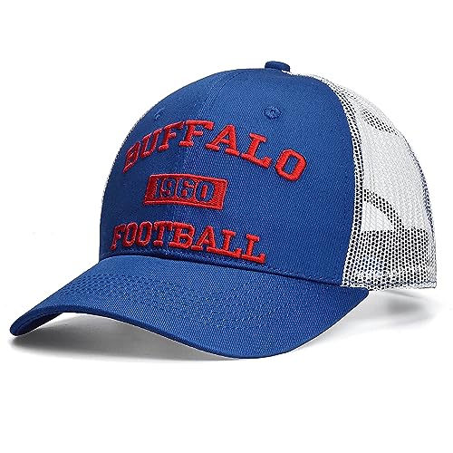 Image of Sport hat Trucker Hat for Men Women Classic Football Fans US Cities Mesh Adjustable Embroidered Baseball Cap