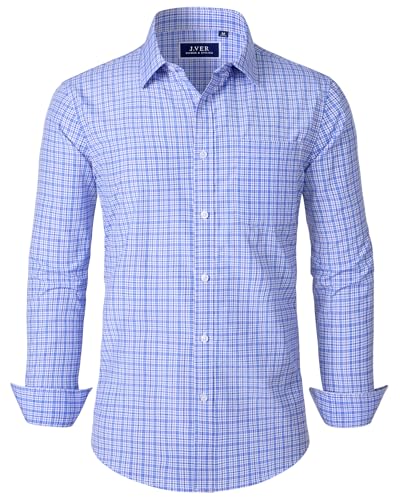 J.VER Cotton Long Sleeve Button Down Shirt for Men