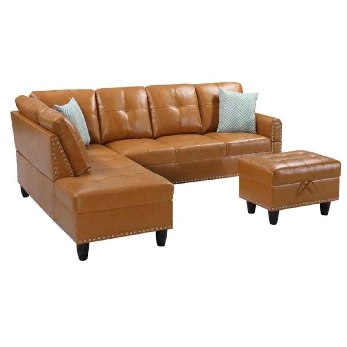 Amazon｜Devion Furniture トランジショナルPU フェイクレザー