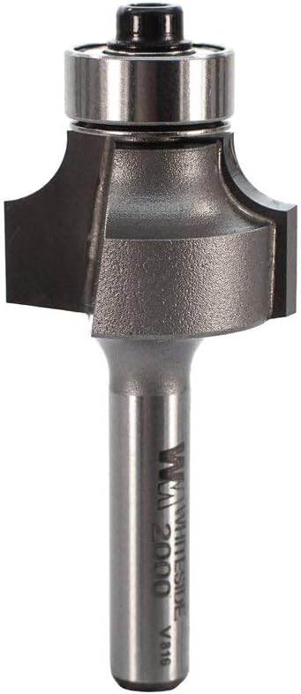 Whiteside 2000 Roundover Router Bit: 3/16 Inch Radius, 7/8 Inch Large Diameter, 1/4 Inch Shank, 1/2 Inch Cutting Length