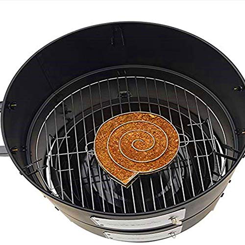 Kaltrauchgenerator Räucherschnecke Kaltraucherzeuger Kalträuchern BBQ Rund Edelstahl für Grill und Smoker 5