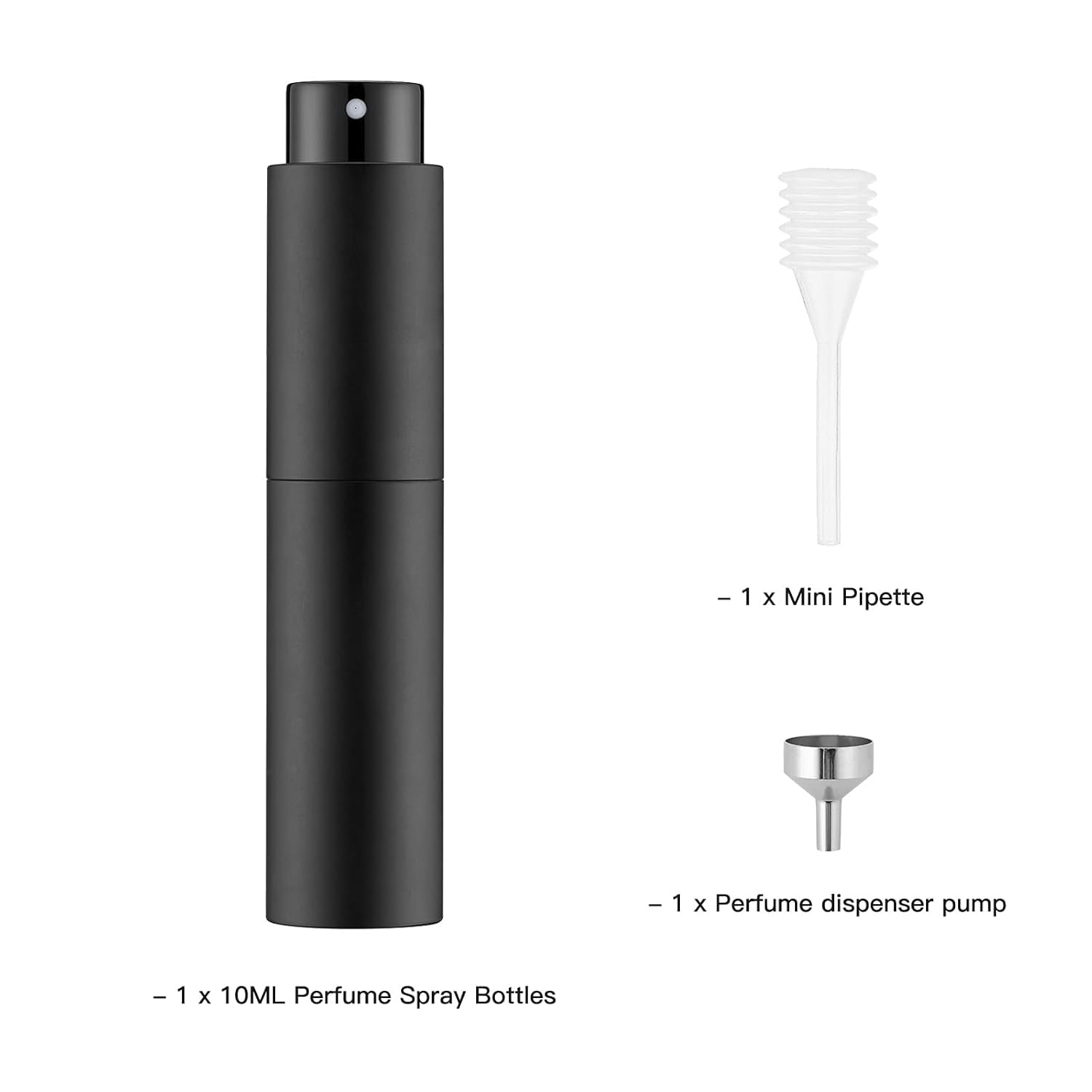 Tekson 10ml Travel Perfume Atomizer Refillable, Mini Cologne Spray Bottle Empty, Small Coffee Spray Bottle (Purple)