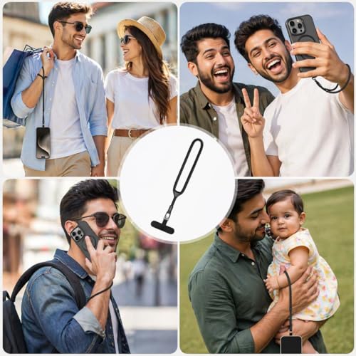 Image of AccuPrints Sumiko Phone Wrist Strap, Universal Adjustable Hand Wrist Strap Lanyard for iPhone and Most Smartphones, 360 Swivel Multifunctional Patch Lanyard parent