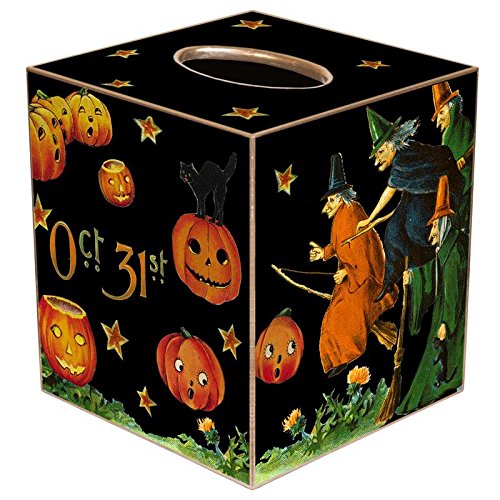 October 31 Paper Mache Tissue Box Cover