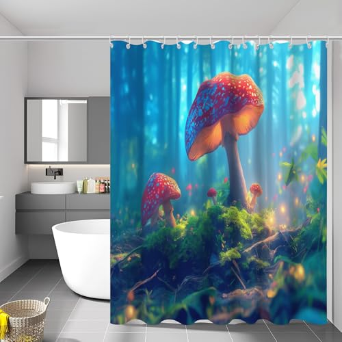 Rideau de douche forêt féerique pour une évasion sensorielle unique sous la douche - 4