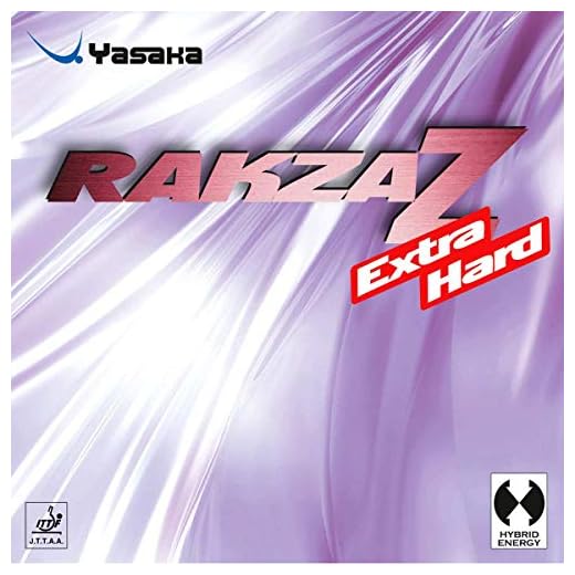 Yasaka Rakza Z Extra Hard Table Tennis Rubber, Ping Pong Rubber - Max Black