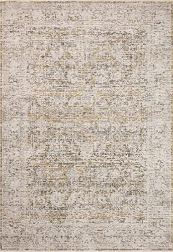 Tapete decorativo Loloi 7'x10' beige y dorado miniatura 4