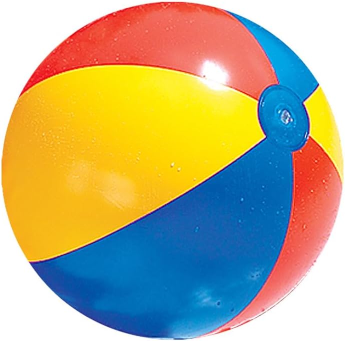 SWIMLINE Inflatable Beach Ball – Playful Pool & Beach Accessory for Parties, BBQs, and Backyard Fun, Whimsical Design, Narwhal, 20"
