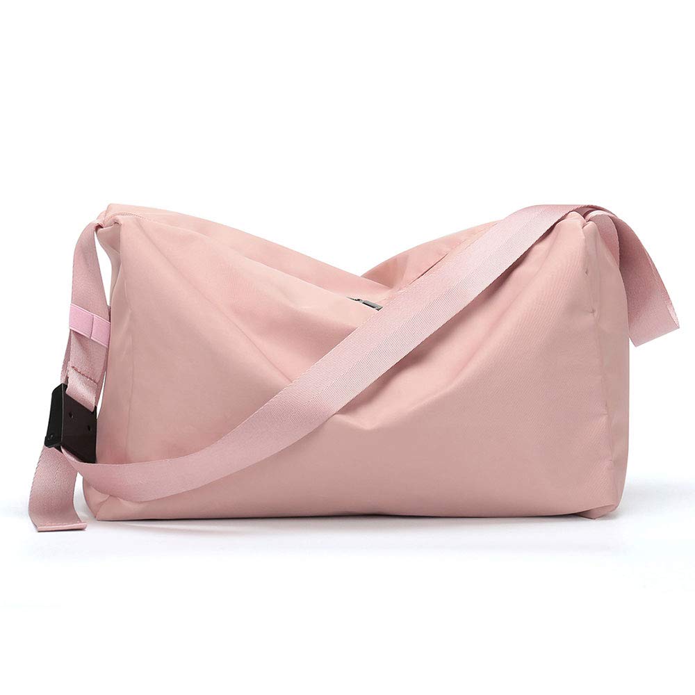 Crossbody Messenger Satchel Bag For Women Travel Carry On Tote Bag For Gym Overnight Weekender Bags For Women Shoulder Bags Pink