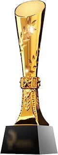 BAFAFA Golden Cylinder Trophy DIY Resin Trophy Excellent Employee Trophy Customized Party Awards Business Gifts Trophy
