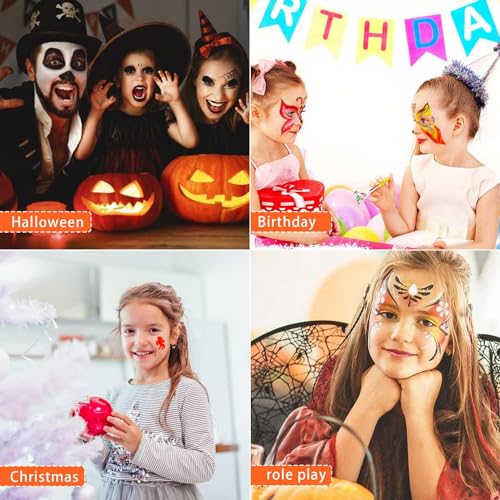 Trucchi Carnevale Bambini 36 Colori Set, Trucchi