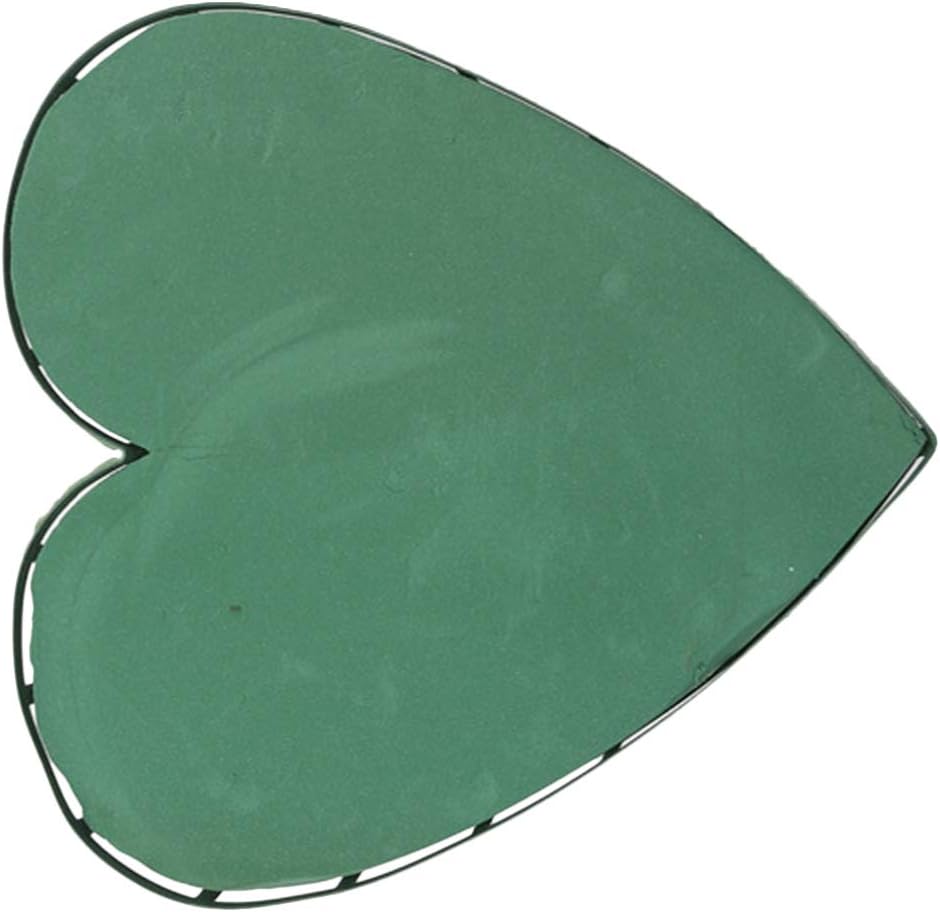 EXCEART Wet Floral Foam Heart Shaped Flower Foam with Suction Cup Tray for Wedding Centerpiece Party Decoration DIY Flower Arrangement Size XL