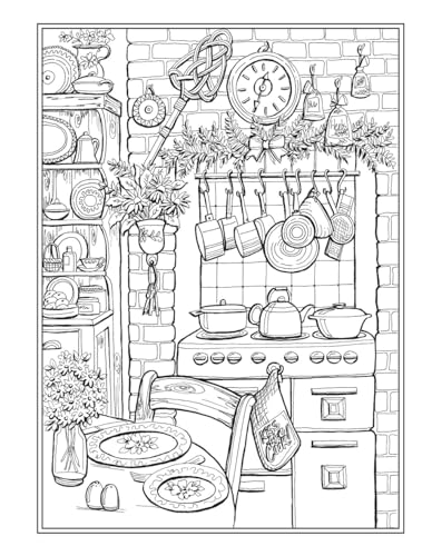 Creative Haven Country Charm Coloring Book