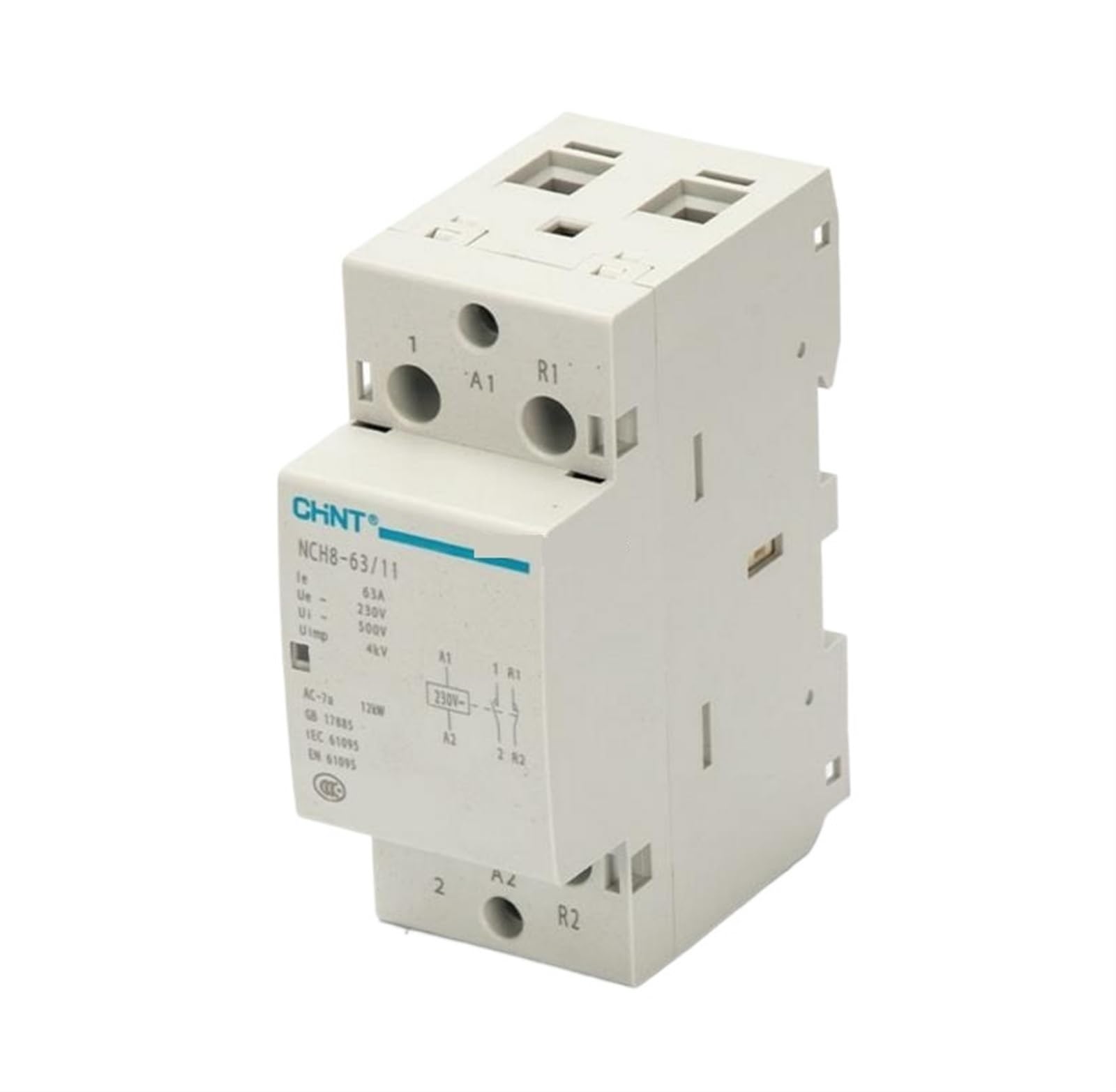 NCH8-63/20 Domowy stycznik modułowy AC 220V 230V AC 63A 1NO 1NC 2NO 2NC(NCH8-63A-11 1NO 1NC)