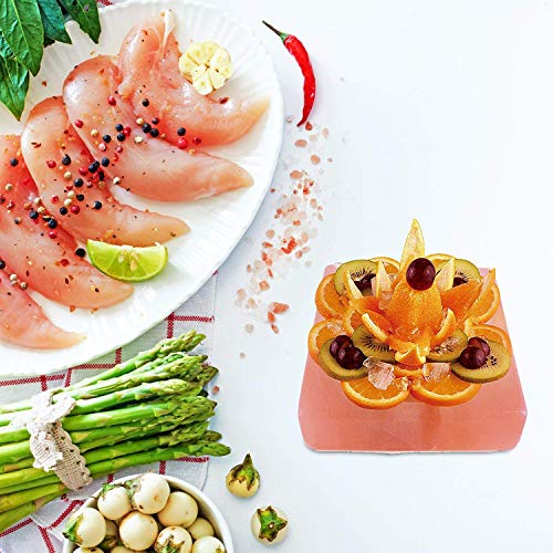 Himalayan Chef Natural Pink Salt Plate For Cooking, Grilling, Cutting And Serving #TOP2