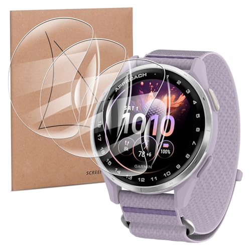 Image of KZIOACSH 3 Pack Screen Protector for Garmin Approach J1 43MM, Ultra-thin HD Clear Soft TPU Anti-Fingerprint Anti-Scratch Self-Healing Protective Screen Guard Saver for Garmin Approach J1 43MM