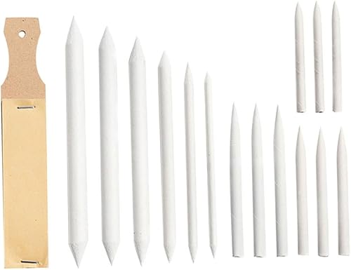 VILLCASE 1 borrador de papel, bolígrafo de difuminado, kit de dibujo de bocetos, borrador de arte para dibujar papel, mezclar, tocón, dibujo,