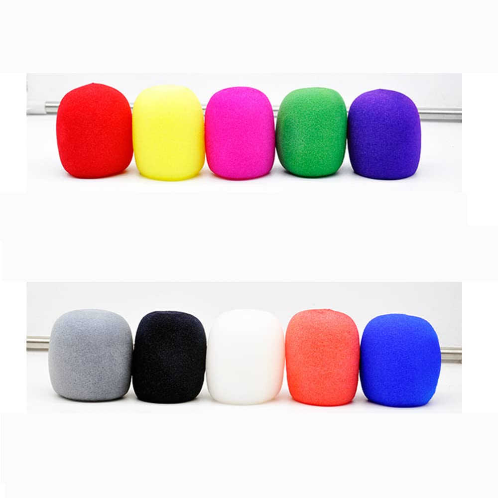 Didiseaon 40pièces Housse De Microphone Mousse Épaissie De Bonnette Anti-Vent Pour Microphone Ktv Le Bruit Pour Conférences Et Performances