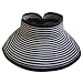 San Diego Hat Visor, Black/White, One Size