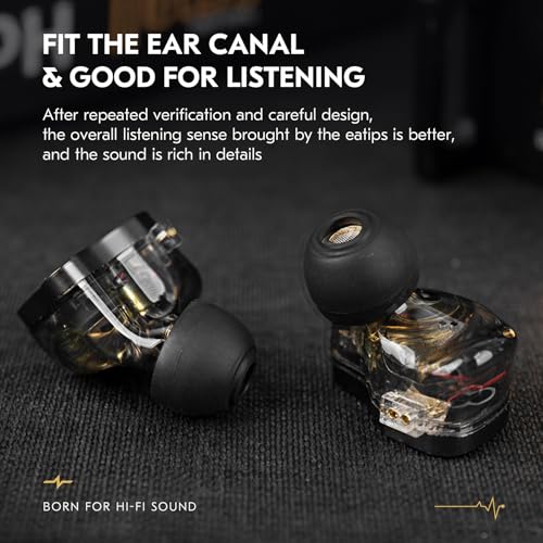 Image of 3 Pairs CCZ ZT01 Silicone Eartips,KINBOOFI Soft Silicone IEM Eartips Earbuds,Ddurability Replacement Earbud Tips for KZ ZST ZS10 PRO ZS10 PRO X AS10 ZSN PRO X ZSN PRO ZS10 PRO2 TANGZU WAN'ER(4559)