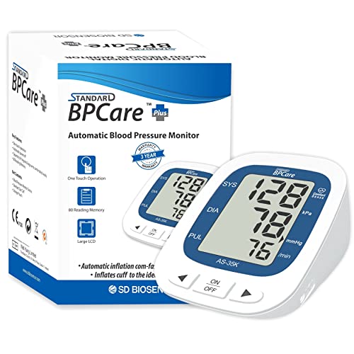 Image of STANDARD BPCare Plus (Model: AS-35K) Blood Pressure Monitor (Blue & Royal White)