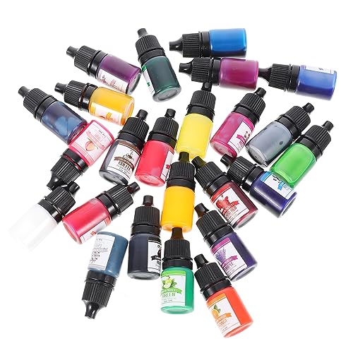 KONTONTY 24 Colors Resin Jewelry Making Pigment Epoxy Dyeing Material Epoxy Pigment Mini Craft Dye