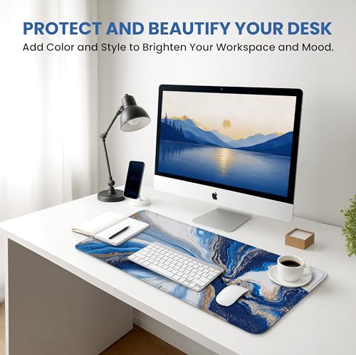 Tapis de bureau esthétique pour stabiliser le clavier qui glisse