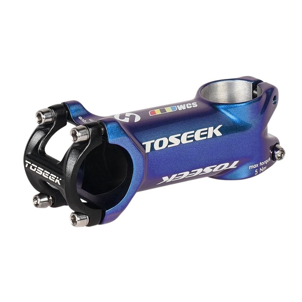 Attacco Manubrio MTB Attacco Manubrio Bici Blu for 31,8 mm Accessori for Ciclismo ad Alta Resistenza in Lega di Alluminio for Bicicletta da