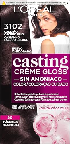 L'Oreal Paris Casting Crème Gloss Baño De Color 3102 Castaño Oscuro Helado 240 g