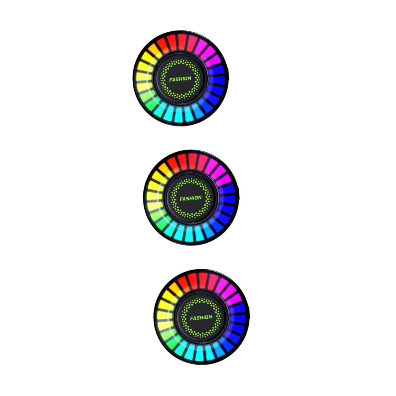 GLEAVI 3pezzi Diffusore Di Aromi Per Auto Con Luce Led Rgb Accessori Per Ventilazione Auto Design Elegante e Funzionale Soluzione Pratica Per Rinfrescare Della Tua Macchina