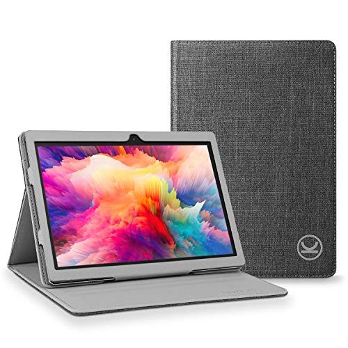 vankyo Coque Étui MatrixPad S30 Tablette 10 Pouces, Cuir PU de Qualité Supérieure avec Angles de Vision Multiples, Gris