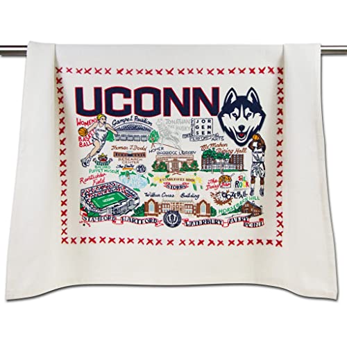 Catstudio Dish Towel, University of Connecticut Hand Towel - Collegiate Kitchen Towels for UConn Fans - Perfect Graduation Gift, Gift for Students, Parents and Alums