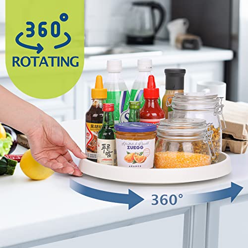 Lazy Susan Turntable, Set Of 4, 10 Inch Non-Skid Lazy Susan Organizer For Cabinet, Pantry Organization, Kitchen Storage, Refrigerator, Countertop, Spice Rack (4 Pack 10 In) #TOP1