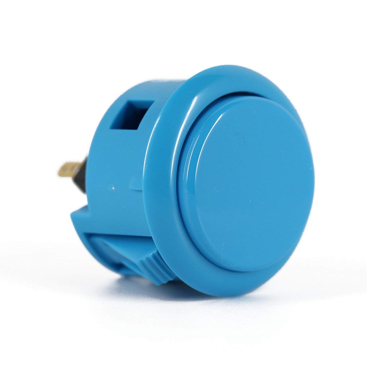 Digitalkey Set 6 Pulsanti SANWA OBSF-30-B - Bottoni Arcade Gamepad per Cabinati e Bartop (Blu)