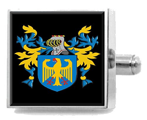 Corbata de pared heráldica con diseño de escudo de la familia irlandesa grabado