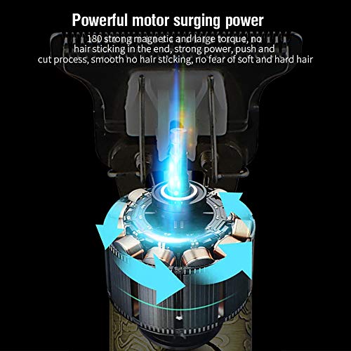 Máquina de cortar cabelo para homens, Tela de LED profissional sem fio Kits de higiene recarregáveis